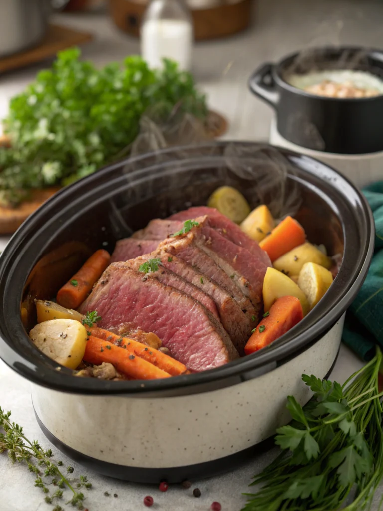 corned beef crock pot recipe